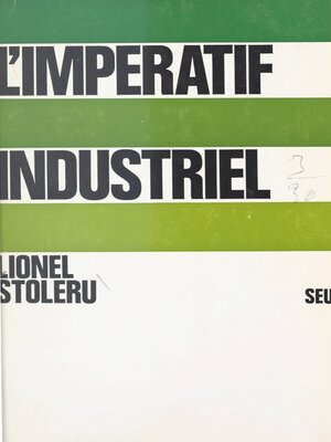 cover image of L'impératif industriel